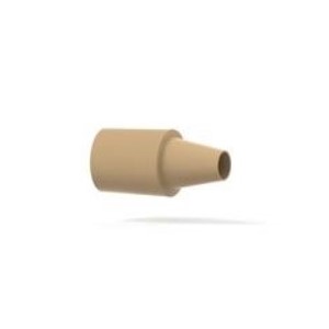 Upchurch Scientific Ferrule for Two-Piece Fingertight Fittings, for 1/16 inch OD Tubing, 1/4-28 Coned, 5000 psi, PEEK, Natural, 100/Pk - F-162C - Click Image to Close